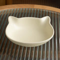 Matte Two-Handled Feeding Bowl  Tilted Pet Bowl